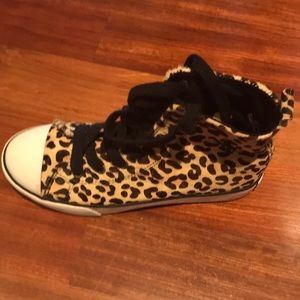 Polo leopard print Amazing barely worn hi tops!